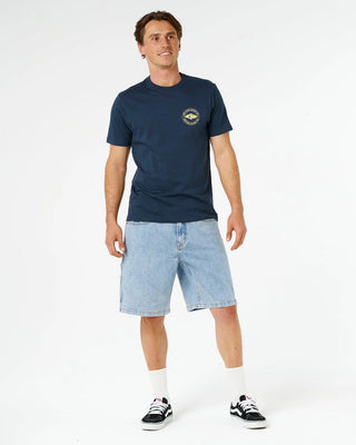Rip Curl Staple Short Sleeve T-Shirt - Dark Navy
