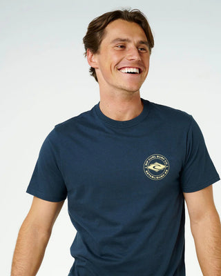 Rip Curl Staple Short Sleeve T-Shirt - Dark Navy