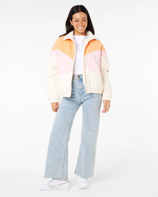 Rip Curl Women's Sunset Luau Cord Jacket - Off White