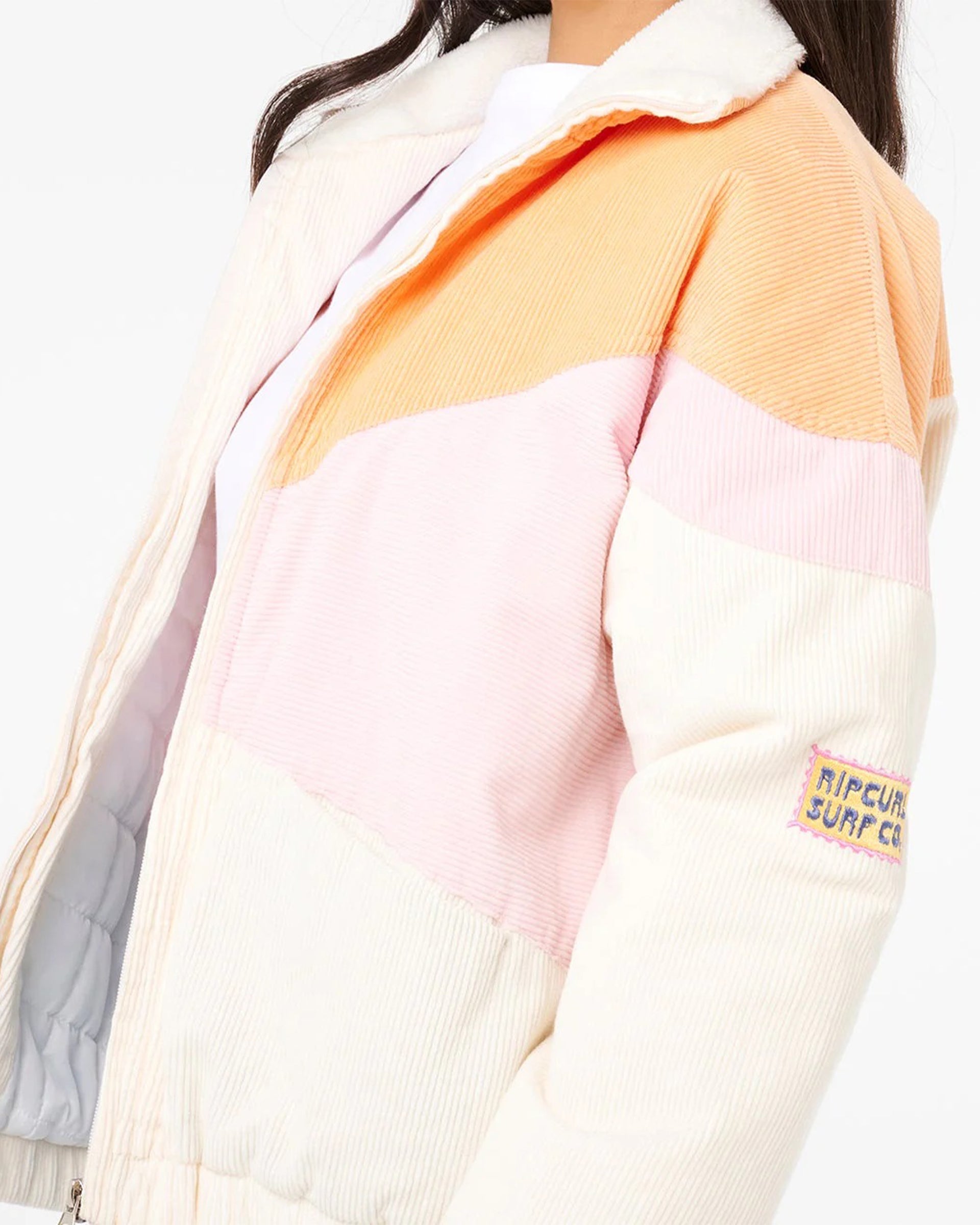 Rip Curl Women's Sunset Luau Cord Jacket - Off White