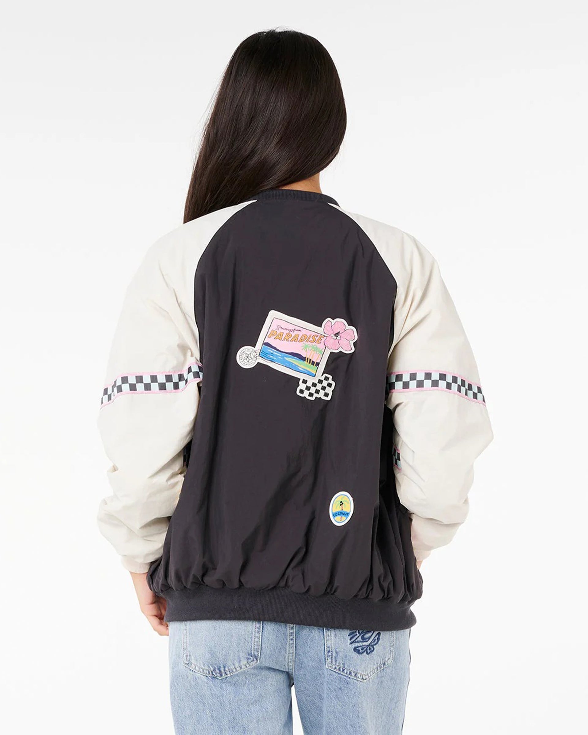 Rip Curl Women's Sunset Luau Bomber Jacket - Washed Black