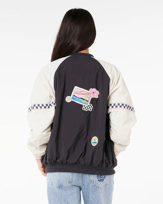 Rip Curl Women's Sunset Luau Bomber Jacket - Washed Black