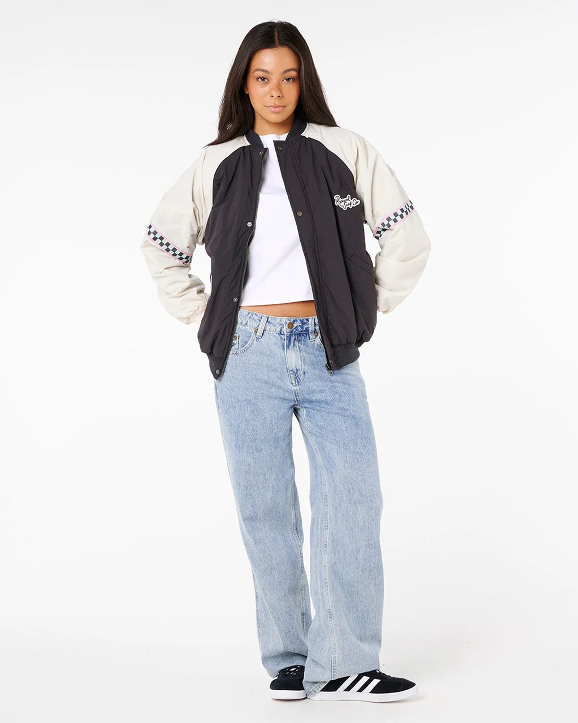 Rip Curl Women's Sunset Luau Bomber Jacket - Washed Black