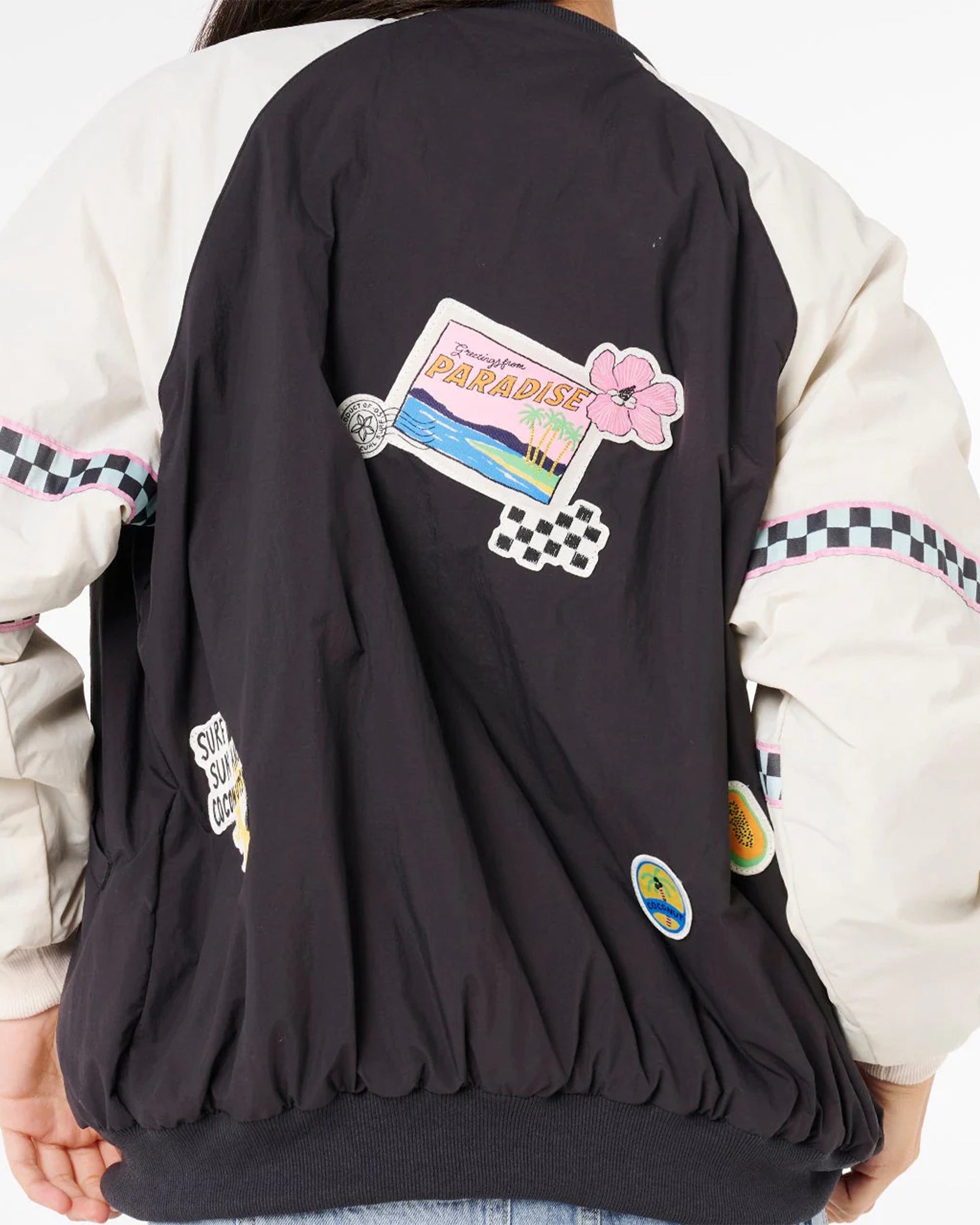 Rip Curl Women's Sunset Luau Bomber Jacket - Washed Black