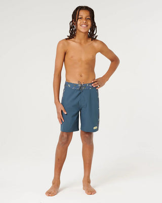 Rip Curl Boy's (8-16) Sunset Sesh Mirage Boardshort - Pine Night