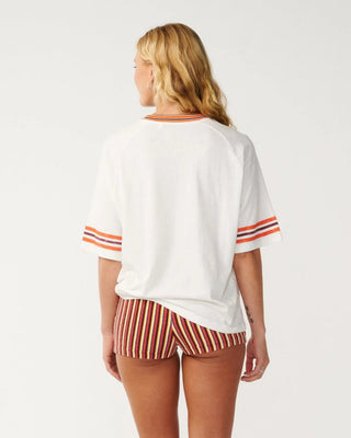 Rip Curl Women's Surf Culture Oversize Crop Tee - Bone