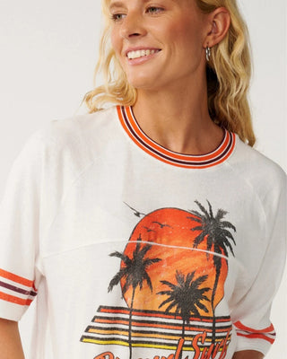 Rip Curl Women's Surf Culture Oversize Crop Tee - Bone