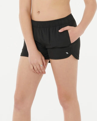 Girl's (8-16) Surf Essentials 3" Boardshort - Black