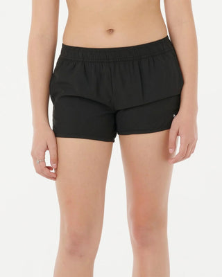 Girl's (8-16) Surf Essentials 3" Boardshort - Black