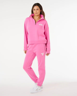 Rip Curl Women's Surf Puff 1/4 Zip - Super Pink