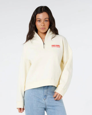 Rip Curl Women's Surf Puff 1/4 Zip - Cayenne