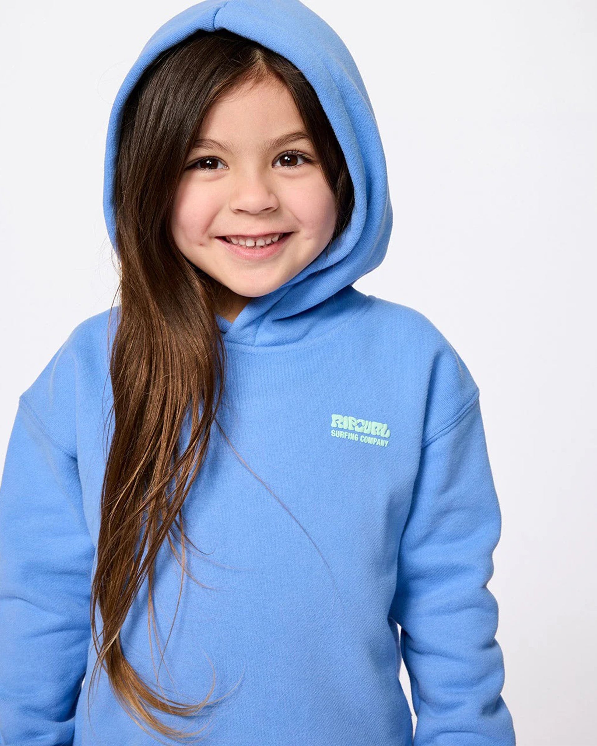 Girl's (8-16) Surf Puff Heritage Hood - Blue – Jack's Surfboards