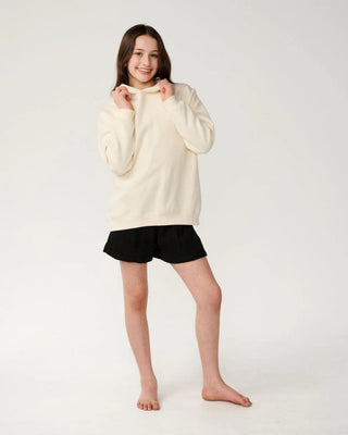 Rip Curl Girl's (8-16) Surf Puff Hood - Bone/Pink
