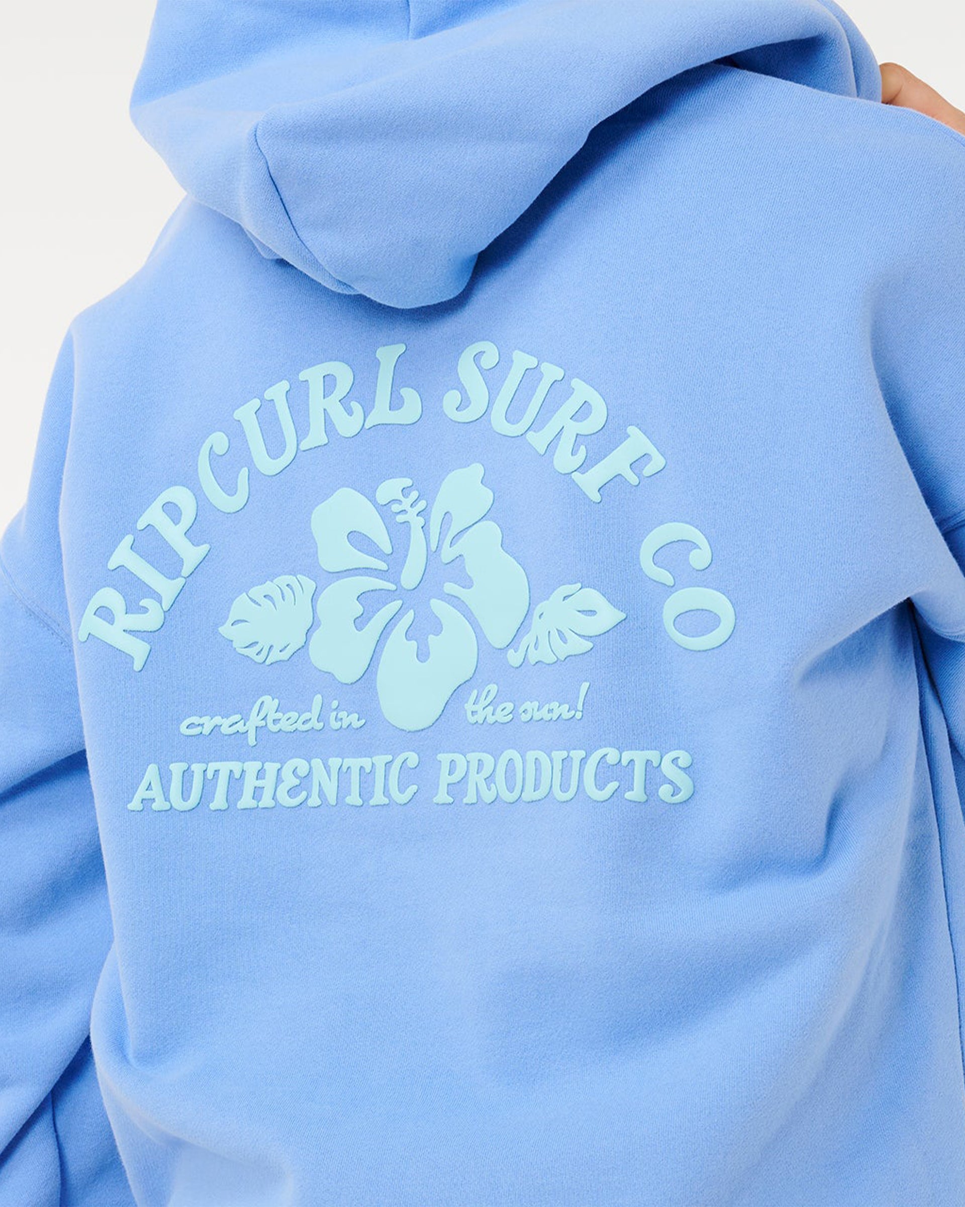 Rip Curl Women's Surf Puff Heritage Hood - Cornflower Blue