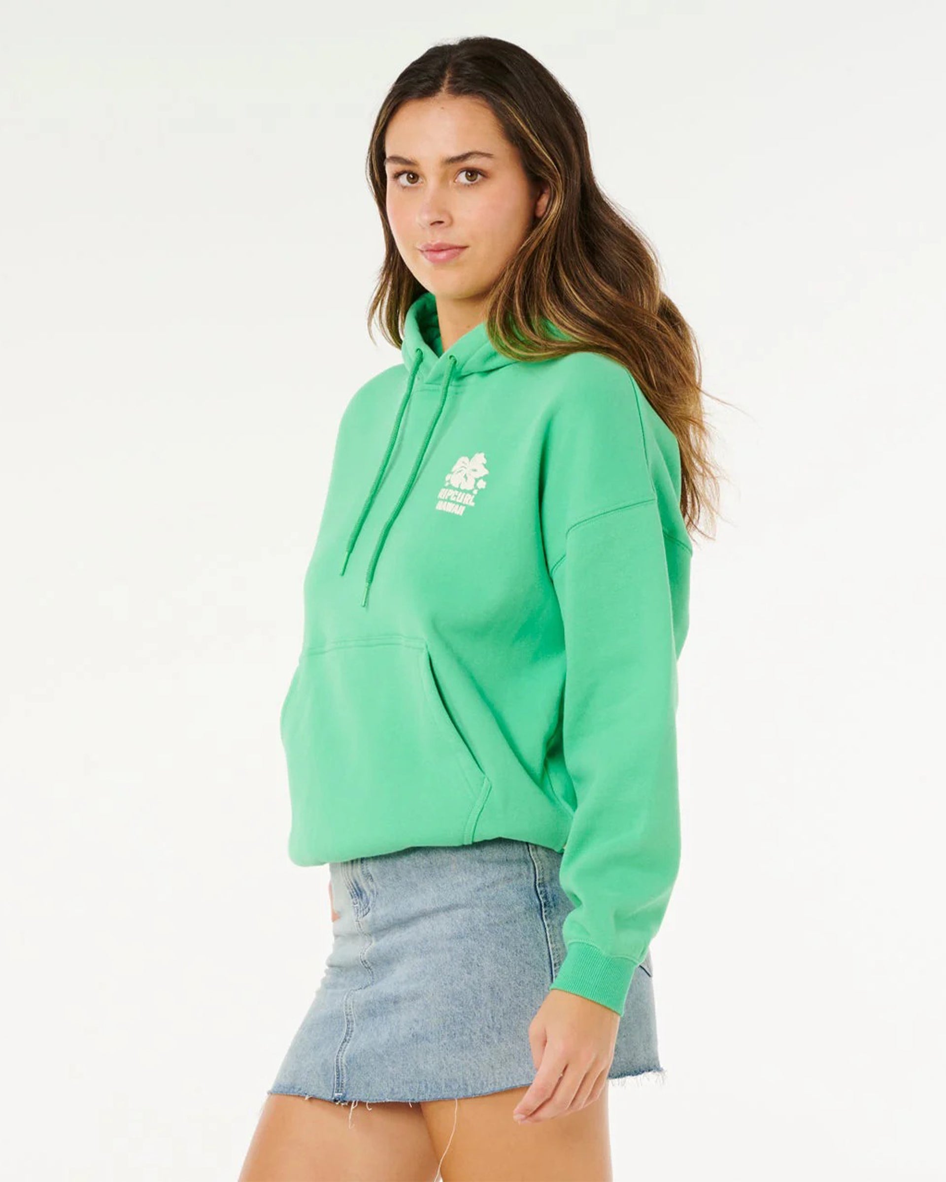 Rip Curl Women's Surf Puff Heritage Hood - Green