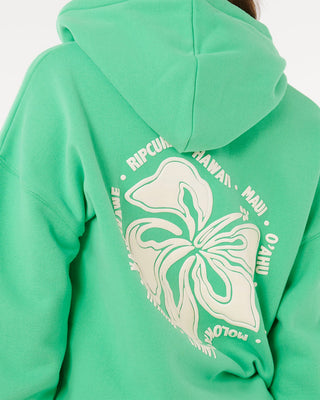 Rip Curl Women's Surf Puff Heritage Hood - Green