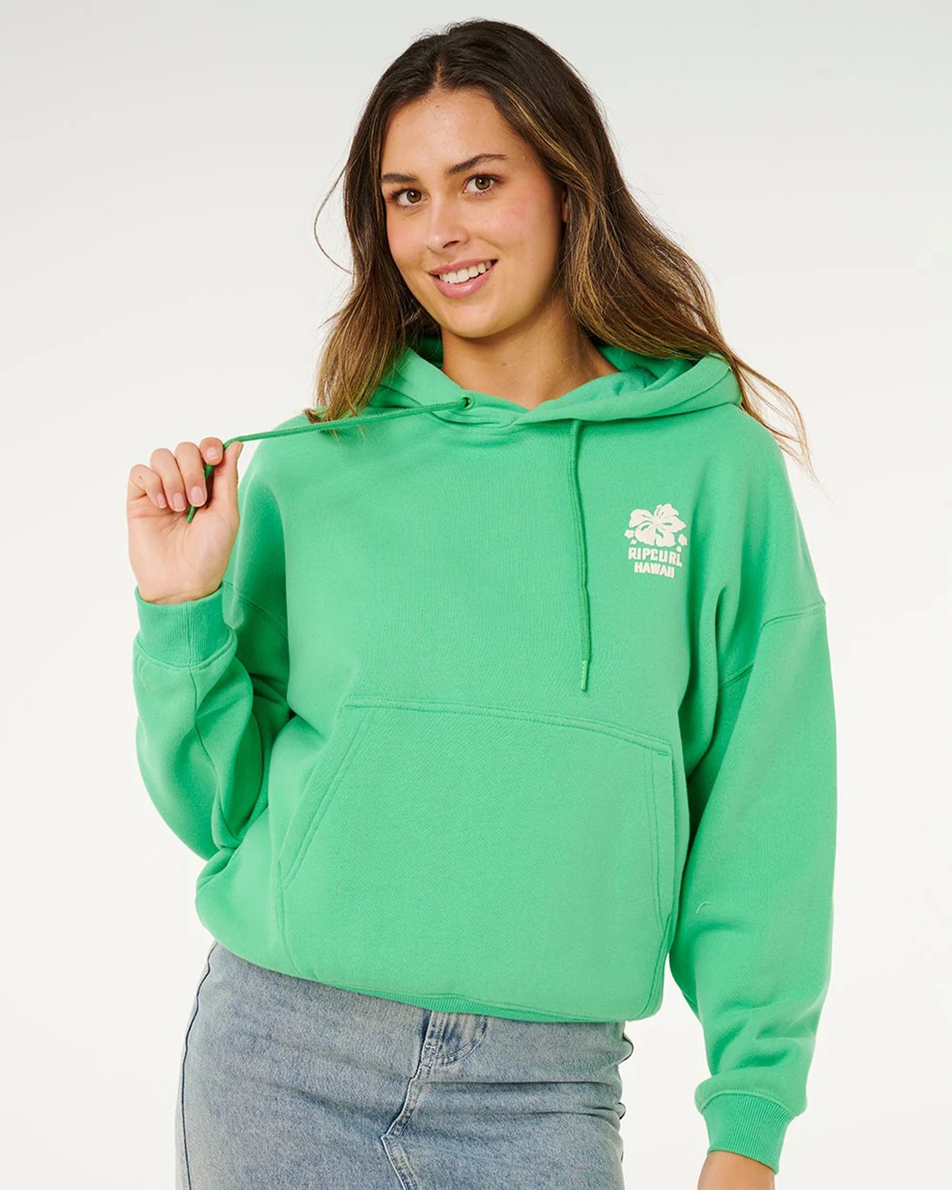 Rip Curl Women's Surf Puff Heritage Hood - Green