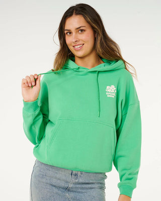 Rip Curl Women's Surf Puff Heritage Hood - Green