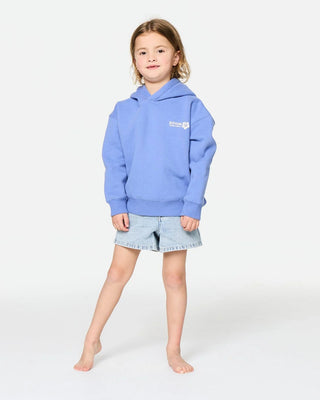 Rip Curl Girl's (1-8) Surf Puff Heritage Hood - Mid Blue