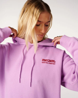 Rip Curl Women's Surf Puff Heritage Hood - Bright Lilac