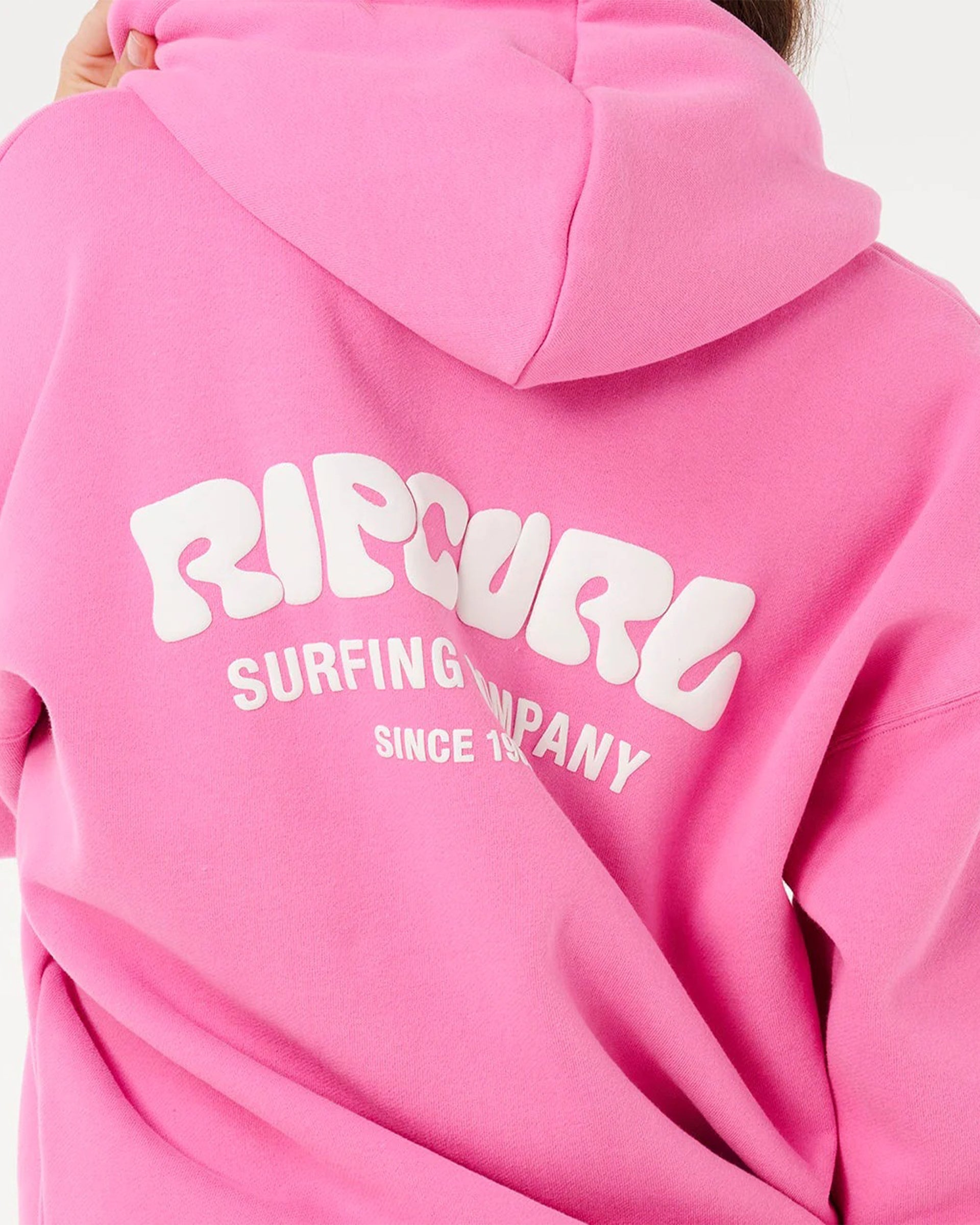 Rip Curl Women's Surf Puff Heritage Hood - Super Pink