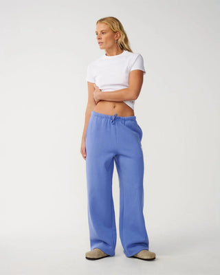 Rip Curl Women's Surf Puff Wide Leg Track Pant - Mid Blue