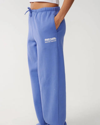 Rip Curl Women's Surf Puff Wide Leg Track Pant - Mid Blue