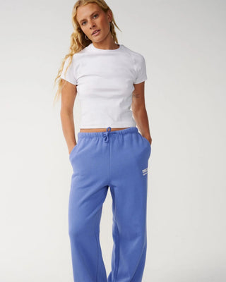 Rip Curl Women's Surf Puff Wide Leg Track Pant - Mid Blue