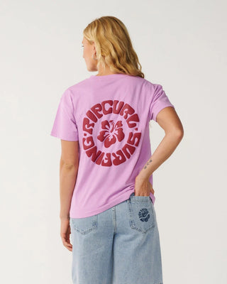 Rip Curl Women's Surf Puff Party Pack Relaxed Tee - Bright Lilac