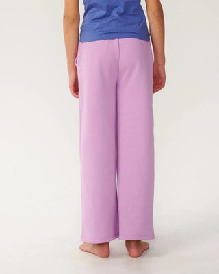 Rip Curl Girl's (8-16) Surf Puff Wide Leg T Pant - Lilac
