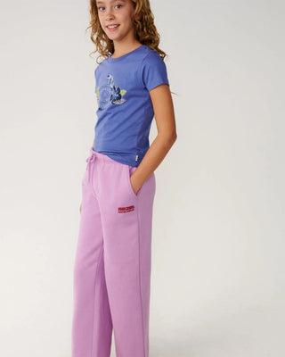 Rip Curl Girl's (8-16) Surf Puff Wide Leg T Pant - Lilac