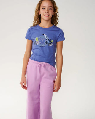 Rip Curl Girl's (8-16) Surf Puff Wide Leg T Pant - Lilac