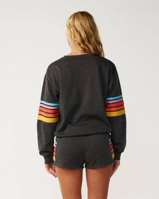 Women's Surf Revival Relaxed Crew - Washed Black