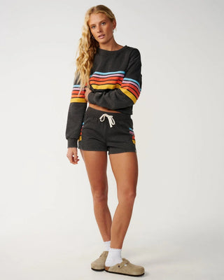 Women's Surf Revival Relaxed Crew - Washed Black