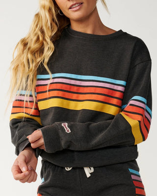 Women's Surf Revival Relaxed Crew - Washed Black
