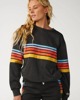 Women's Surf Revival Relaxed Crew - Washed Black