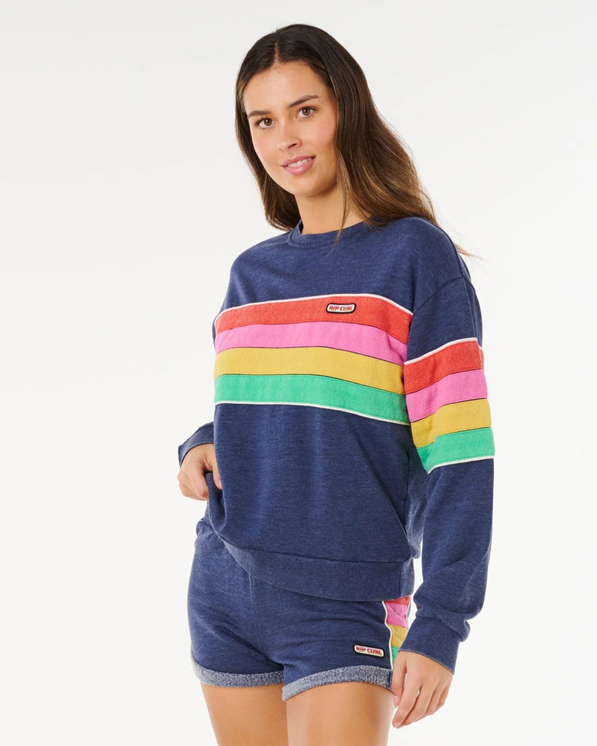 Rip Curl Women's Surf Revival Relaxed Crew - Dark Navy