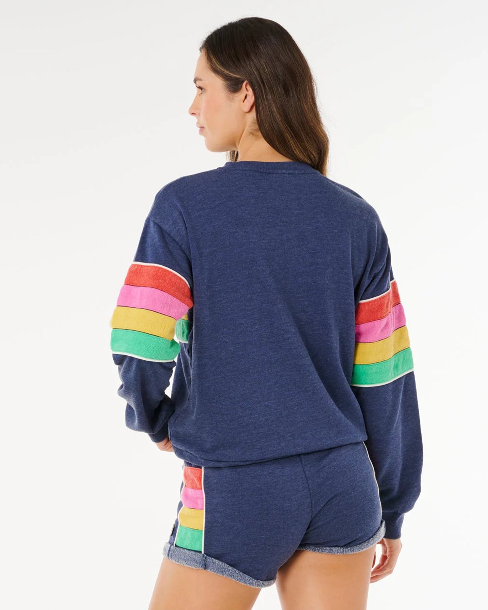 Rip Curl Women's Surf Revival Relaxed Crew - Dark Navy