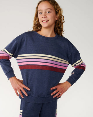 Rip Curl Girl's Surf Revival Crew - Navy