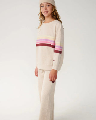 Rip Curl Girl's Surf Revival Crew - Oatmeal Marle