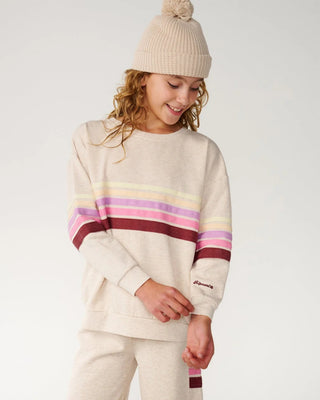 Rip Curl Girl's Surf Revival Crew - Oatmeal Marle