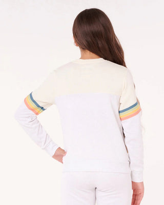 Rip Curl Girl's (8-16) Surf Revival Crew - Grey Marle