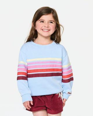 Rip Curl Girl's (1-8) Surf Revival Crew - Sky Blue