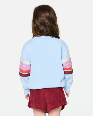 Rip Curl Girl's (1-8) Surf Revival Crew - Sky Blue