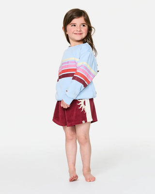 Rip Curl Girl's (1-8) Surf Revival Crew - Sky Blue