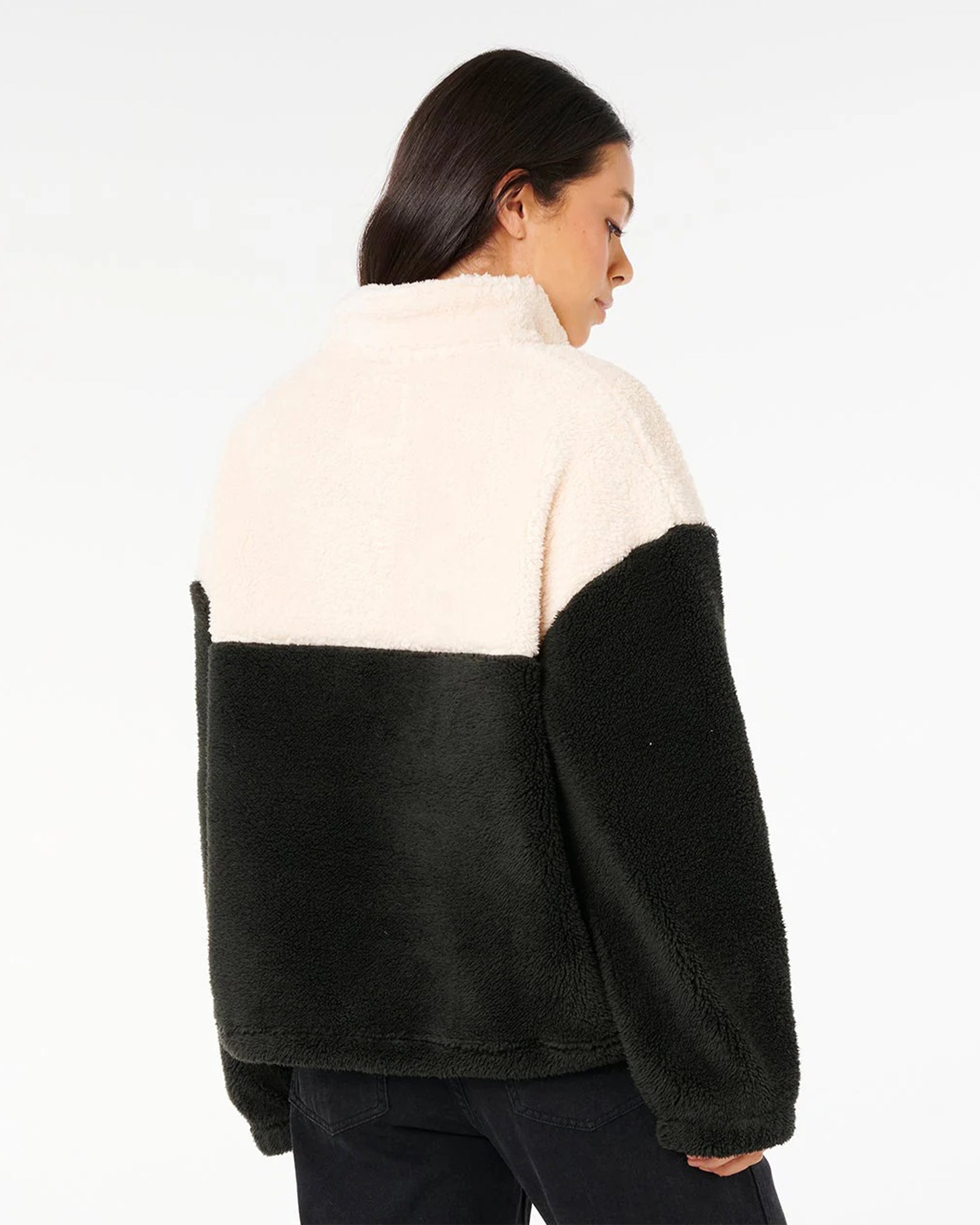 Women's Surf Revival Polar Fleece - Black/Off White – Jack's