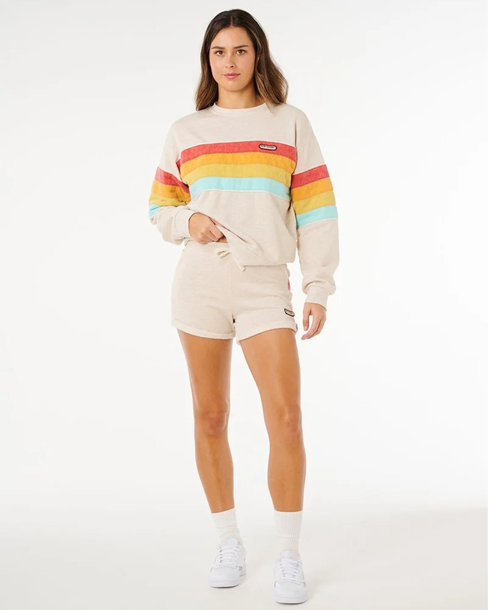 Rip Curl Women's Surf Revival Fleece Short - Oatmeal