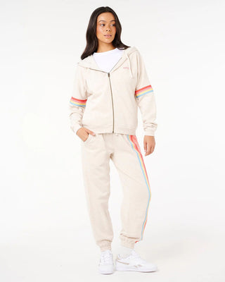 Rip Curl Women's Surf Revival Zip Through Jacket - Oatmeal Marle