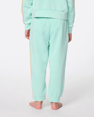 Rip Curl Girl's (0-6) Surf Revival Track Pant - Light Aqua