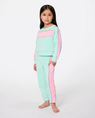 Rip Curl Girl's (0-6) Surf Revival Track Pant - Light Aqua